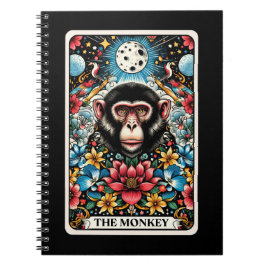 Monkey Spirit Tarot Card Notebook Notizblock