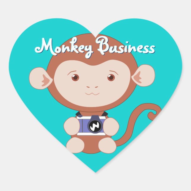Monkey Stickers für Fotografen (Vorderseite)