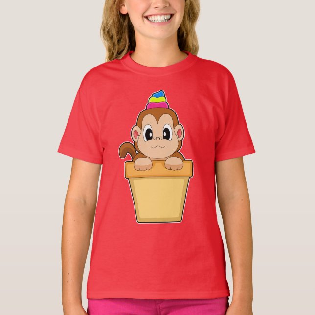 Monkey Sundae T-Shirt (Vorderseite)