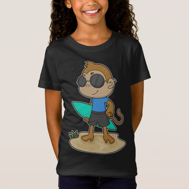 Monkey Surfboard T-Shirt (Vorderseite)