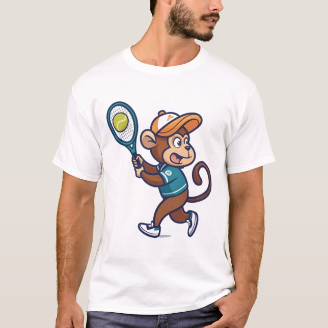 MONKEY TENNIS ACE T-Shirt (Vorderseite)