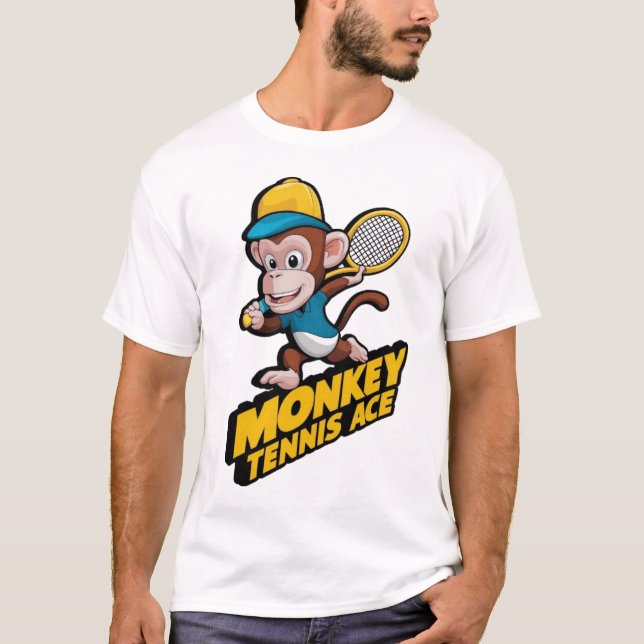 MONKEY TENNIS ACE T-Shirt (Vorderseite)