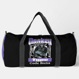 Monkey Typ, Code läuft lustig Full-Stack-Entwickle Duffle Bag