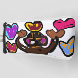 Monkey Valentine Golf Headcover