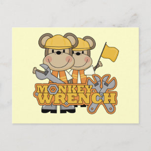 Monkey Wrench T - Shirt und Geschenke Postkarte