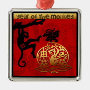 Monkey Year Chinese Zodiac Ornament