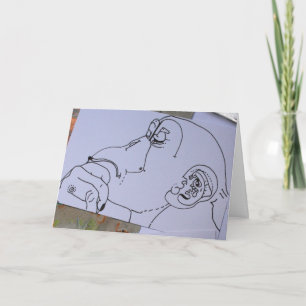 Monkey Year Unkonventionelle chinesische Zodiac Feiertagskarte