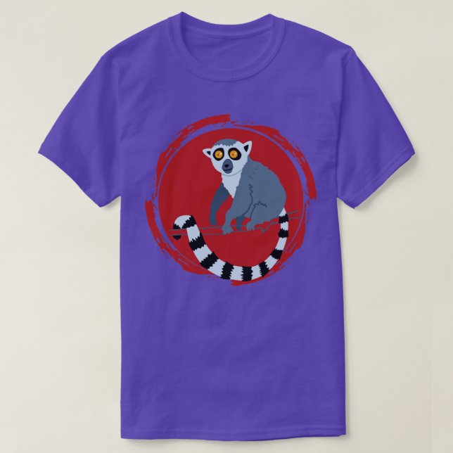 Monkey Zokeeper Geschenk Tier Lemur T-Shirt (Design vorne)