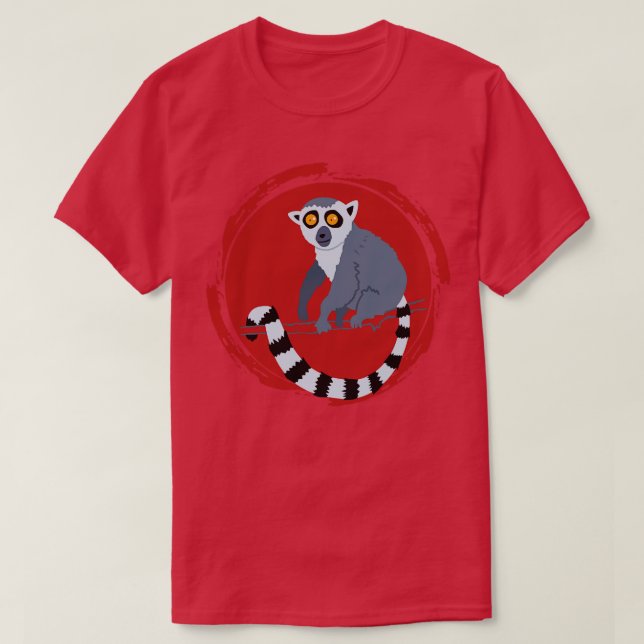 Monkey Zokeeper Geschenk Tier Lemur T-Shirt (Design vorne)