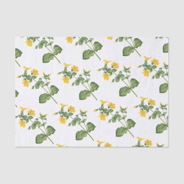 Monkeyblume Muster Seidenpapier (Vorderseite)