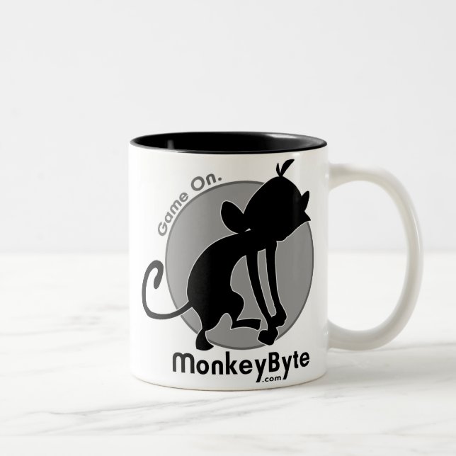 MonkeyByte.com-Netz-Tasse Zweifarbige Tasse (Rechts)