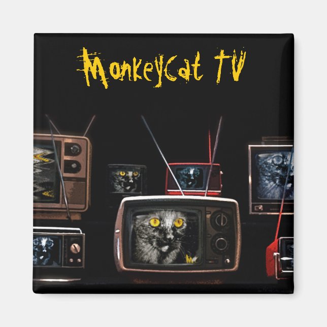 MonkeyCat TV Magnet (Vorne)