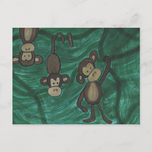 Monkeys Postcards Postkarte (Vorderseite)