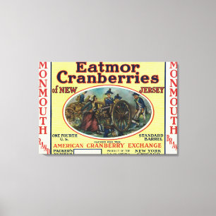 Monmouth Eatmor Moosbeermarken-Aufkleber Leinwanddruck