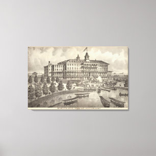 Monmouth Haus, Spring See-Strand, New-Jersey Leinwanddruck