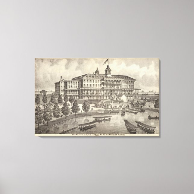 Monmouth House, Spring Lake Beach, New Jersey Leinwanddruck (Vorderseite)