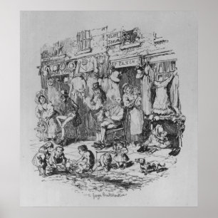 Monmouth, Illustration von "Sketches by Boz" Poster