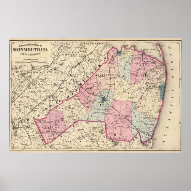 Monmouth Landkreis, NJ Poster (Vorne)