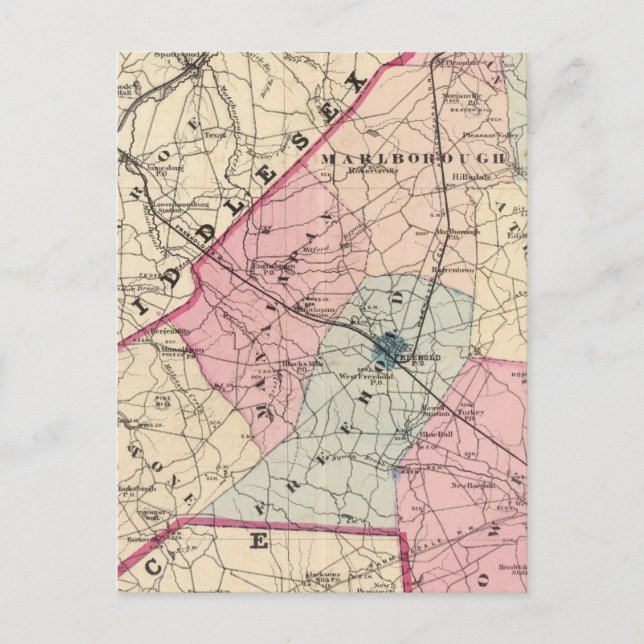 Monmouth Landkreis, NJ Postkarte (Vorderseite)