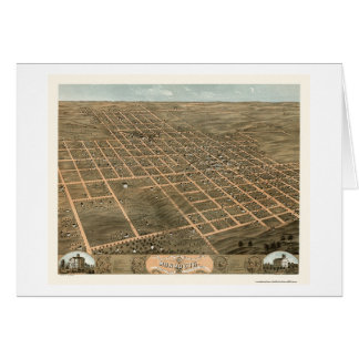 Monmouth, panoramische Karte IL - 1869
