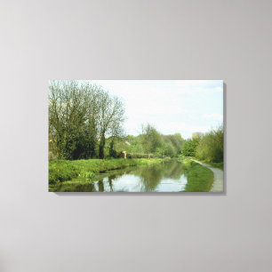 Monmouthshire und Brecon Canal (1980er Jahre) Leinwanddruck