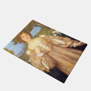 Monna Giovanna (von Edward Robert Hughes) Fußmatte