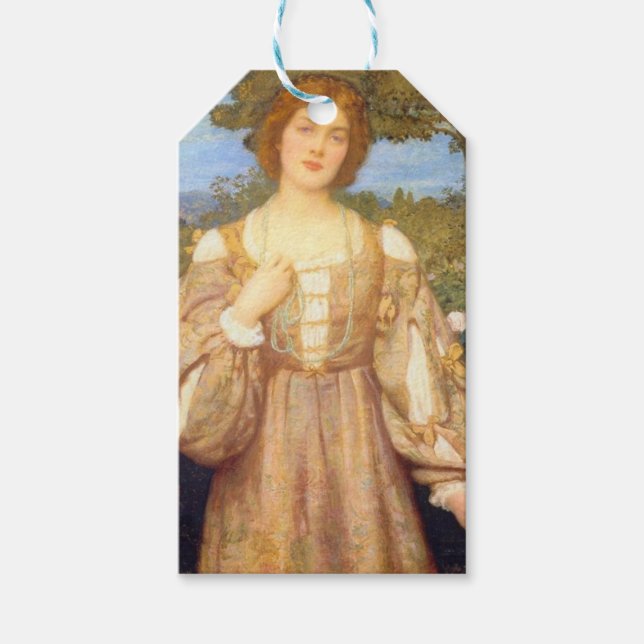 Monna Giovanna (von Edward Robert Hughes) Geschenkanhänger (Vorderseite)