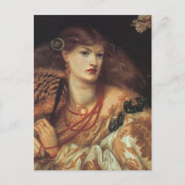 Monna Vanetta von Rossetti Postkarte (Vorderseite)