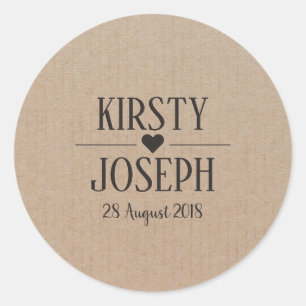 Mono-Bogen-Aufkleber Runder Aufkleber