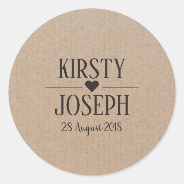 Mono-Bogen-Aufkleber Runder Aufkleber (Vorderseite)