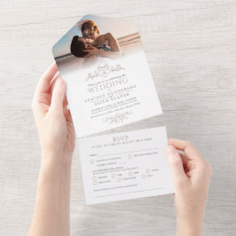 Mono-Bräune All In One Einladung