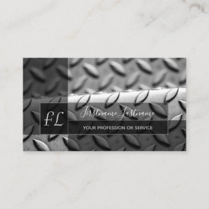 Mono-Busin aus abstraktem Diamantblech Visitenkarte