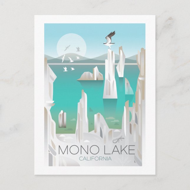 Mono Lake, California Postcard Postkarte (Vorderseite)