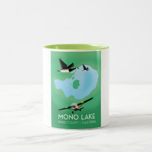 Mono Lake, Mono Landkreis, California travel poste Zweifarbige Tasse