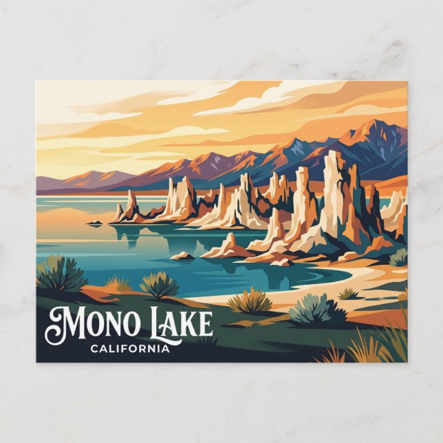 Mono Lake USA Postkarte (Vorderseite)