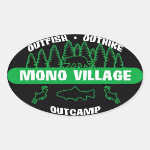 Mono Village Survivor Sticker Green