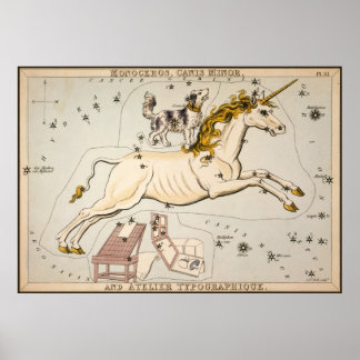 Monoceros Canis Minor und Atelier Typographique Poster