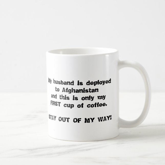 Monochrom HERAUS KONFRONTIEREN Kaffeetasse (Rechts)