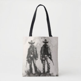 Monochrom-Paar von Cowboys