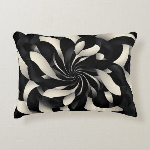 Monochrom Swirl of Elegance Dekokissen
