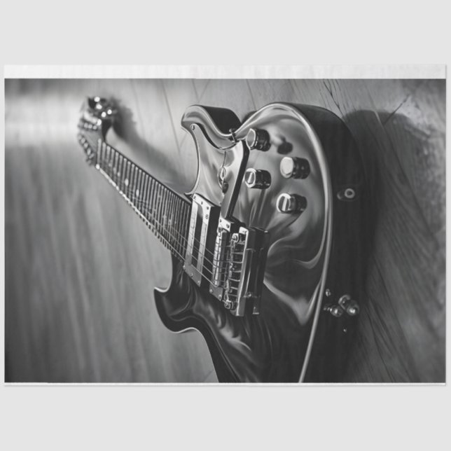 Monochrom-Tissue-Papier für elektrische Gitarre Seidenpapier (Vorderseite)