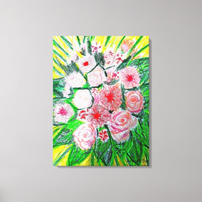 Monochromatisch, Rosas, Dianthus caryophyllus, Ger Leinwanddruck (Vorderseite)