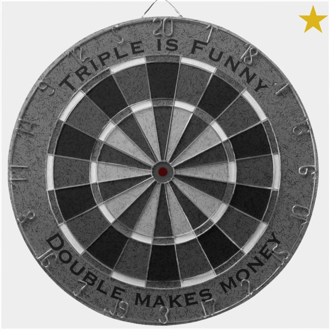 Monochromatisch Schwarz-weißer Name der benutzerde Dartscheibe (Von Creator hochgeladen)