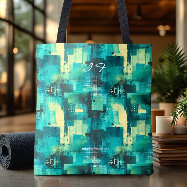 Monochromatische Aquamarine Personalisiert-Tote-Be (Von Creator hochgeladen)