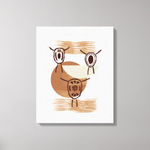 Monochromatische Bolo-Krawatte Kunst Leinwanddruck