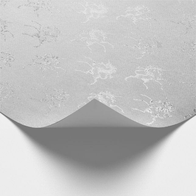 Monochromatische Märchenschmiede Grau Club of Unic Geschenkpapier (Ecke)