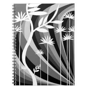 Monochromatische Pflanze Notizblock