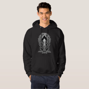 Monochromatische Treppe: Obelisk der Kontraste Hoodie