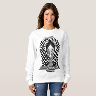 Monochromatische Treppe: Obelisk der Kontraste Sweatshirt