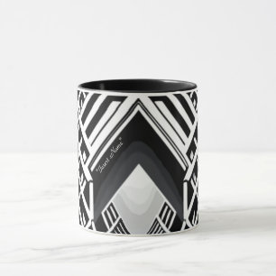 Monochromatische Treppe: Obelisk der Kontraste Tasse